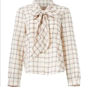 Joie plaid bow shirt